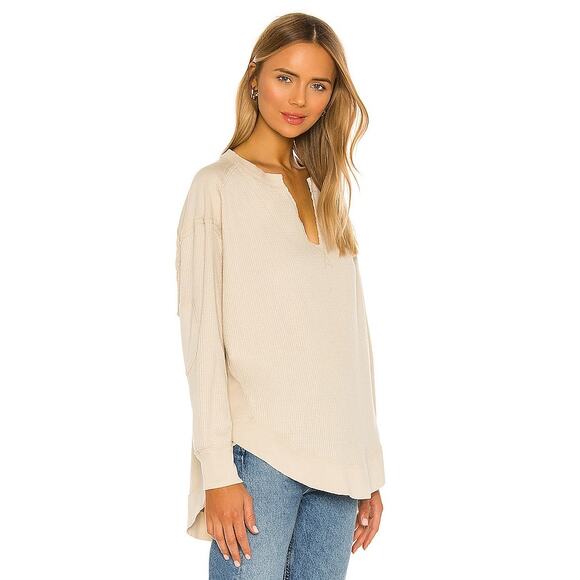 Free People We The Free Owen Thermal Knit Top, Size L - Picture 12 of 12